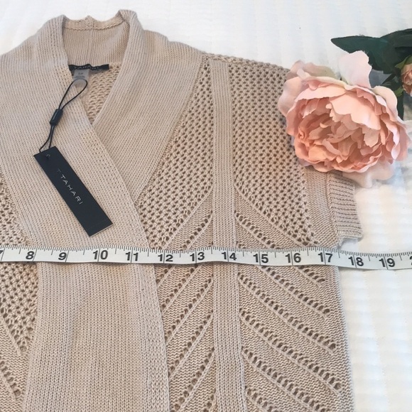 NWT Tahari Open Front Cardigan Size Small - Picture 10 of 11